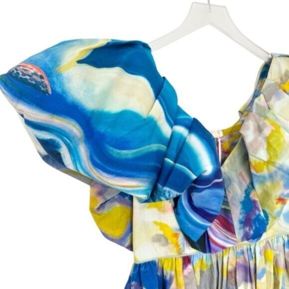 NWT Ulla Johnson Francesca Tuck Landscape Limited Edition Midi Dress Size 4 - Picture 10 of 16